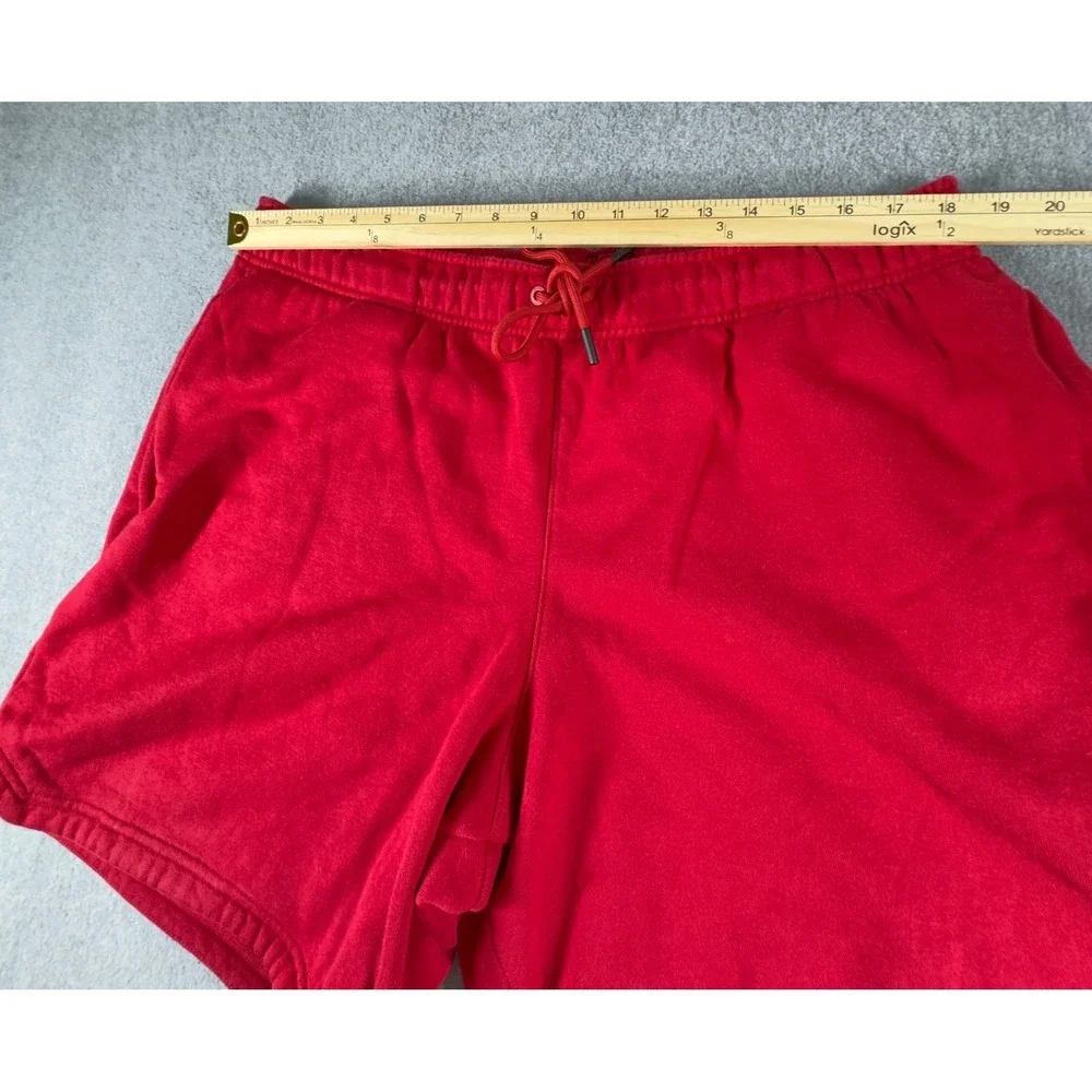 Jordan Air Shorts 2XL XXL Red Black Fleece Athletic Training Men's Basketball‎